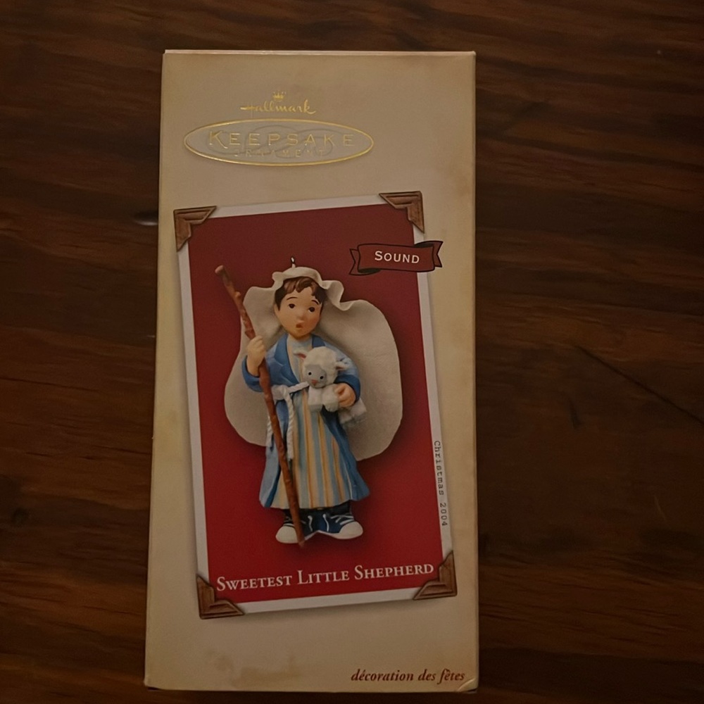 Hallmark keepsake sweetest little shepherd